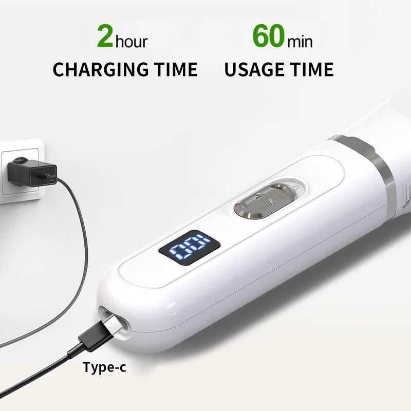 Tosatrice Silenziosa per Cani – Kit Ricaricabile per Toelettatura di Cani e Gatti