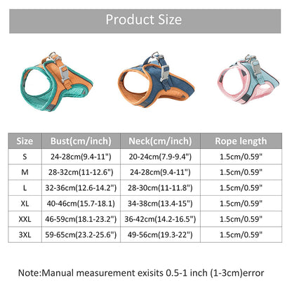 Pettorina Regolabile per Gatti con Guinzaglio – Gilet Riflettente