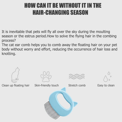 Spazzola Massaggiante per Gatti – Rimozione Pelo Morto e Grooming Delicato